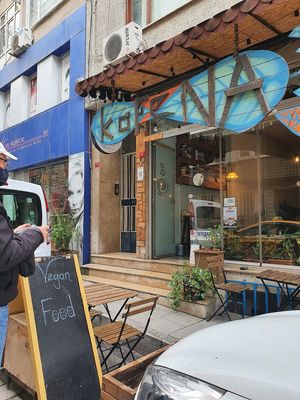 Front of the cafe at KafeNAsanat in Istanbul