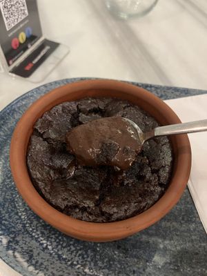 Best dessert ever chocolate soufle  at KafeNAsanat in Istanbul