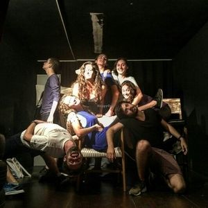 Theater rehearsal at KafeNAsanat in Istanbul