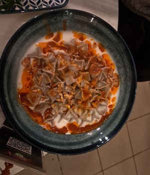 GF ravioli with spinash at KafeNAsanat in Istanbul