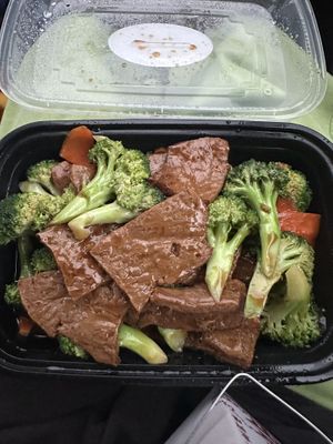 Soy beef + broccoli   at Chia Sen in Scarborough