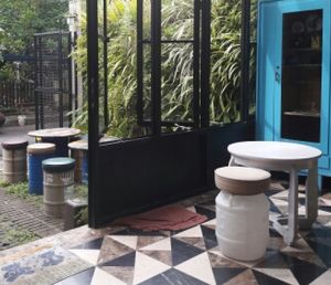 nice interior and exterior at LN Fortunate Coffee Bandung in Bandung