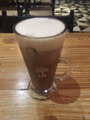 Iced Chocolate Soy Milk at LN Fortunate Coffee Bandung in Bandung