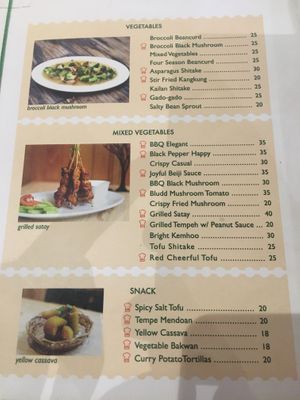 Menu at LN Fortunate Coffee Bandung in Bandung