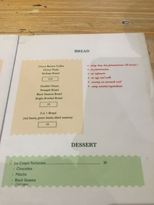 Menu at LN Fortunate Coffee Bandung in Bandung