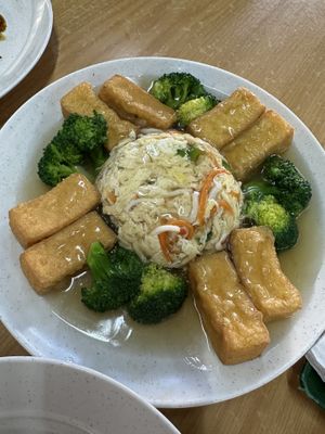 Tofu broccoli  #Veganuary at Destin Vegetarian in Batu Caves