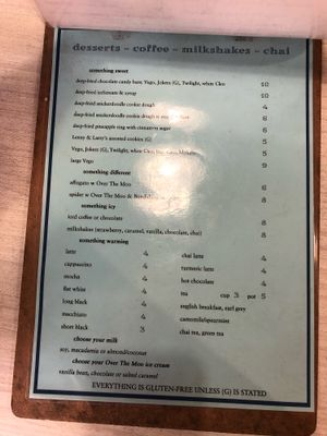 Menu  at Bliss & Chips in Newtown