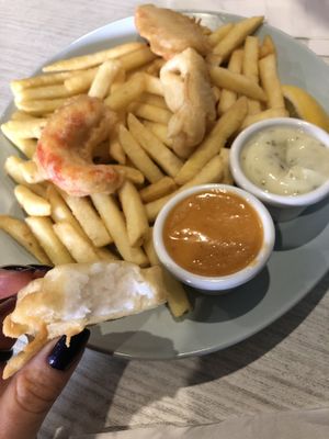 Fish and chips at Bliss & Chips in Newtown