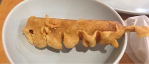 Battered sav at Bliss & Chips in Newtown