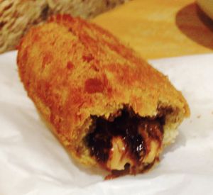 Deep fried mars bar at Bliss & Chips in Newtown