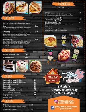 Our new kids menu! at Vegan House in Culiacan