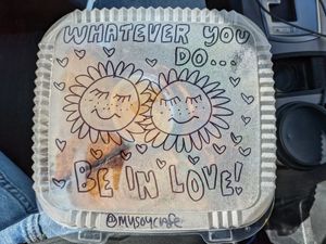 Container art at Joy Cafe in Philadelphia