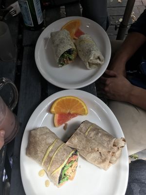 Philly cheesesteaks wraps   at Joy Cafe in Philadelphia