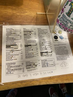 Menu   at Joy Cafe in Philadelphia