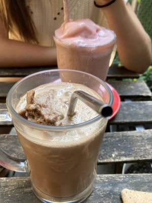 Espresso shake with background smoothie  at Joy Cafe in Philadelphia