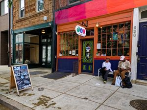 Outside of Joy Cafe at Joy Cafe in Philadelphia