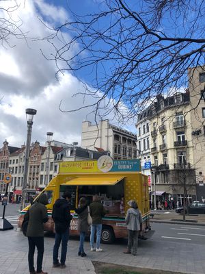 Food truck at Loving Hut Express - Food Truck in Brussels