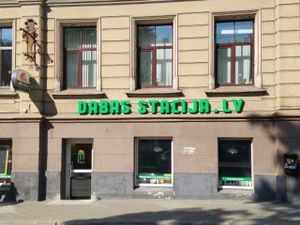 outside at Dabas Stacija - Lacplesa in Riga