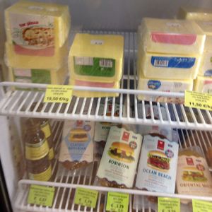 vegan cheese and meat  at Dabas Stacija - Lacplesa in Riga