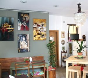 Art at Dona Flor.  at Dona Flor Cafe in Cascais