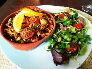 Arroz sem Pato. Delicious at Dona Flor Cafe in Cascais