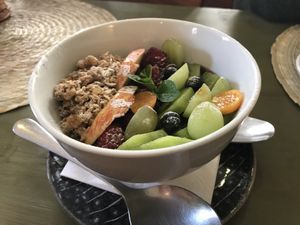 açaí bowl at Dona Flor Cafe in Cascais