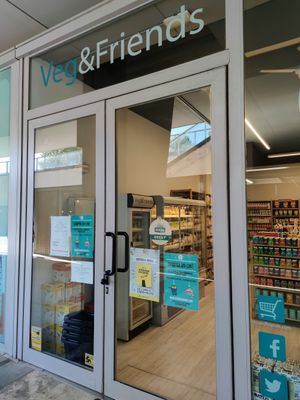 Front door at Veg & Friends  in Sant Cugat Del Valles