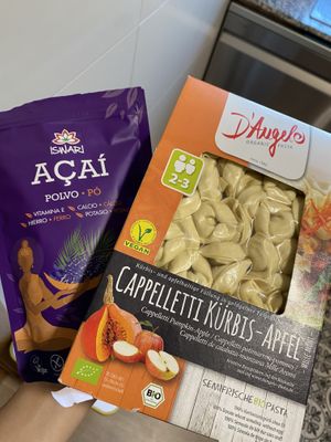 Polvo de acai y raviolis  at Veg & Friends  in Sant Cugat Del Valles