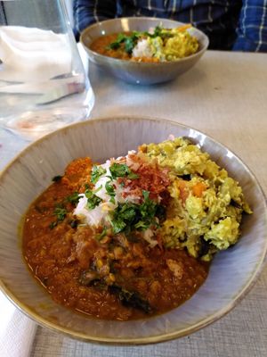 Beautiful colours and flavours and so filling. at One Bowl in Copenhagen