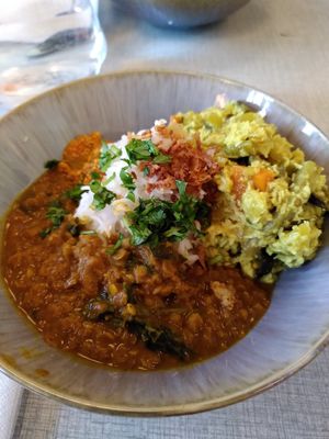 I need the recipe for the spicy pickled mango!! Just wow! at One Bowl in Copenhagen