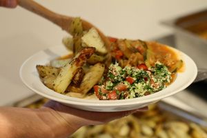 Indian platter at One Bowl in Copenhagen