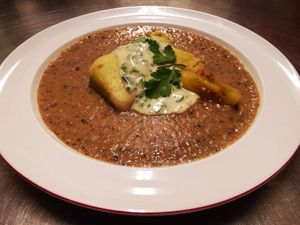 At the charity dinner at One Bowl in Copenhagen