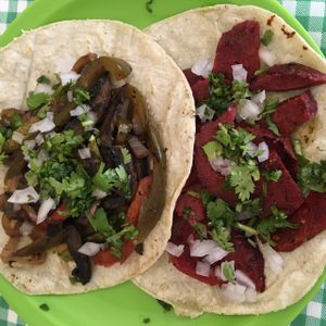 tacos at Veggie Table in Puerto Vallarta