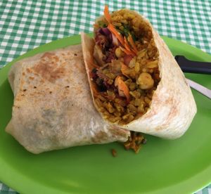 burrito at Veggie Table in Puerto Vallarta