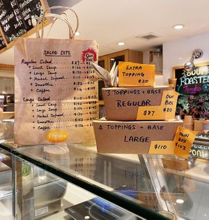 Menu at Fresca in Hong Kong Island