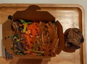 Salad, Blackcurrant Carrot Muffin at Fresca in Hong Kong Island