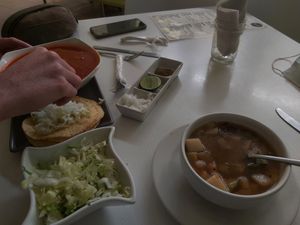 The dishes at Lisu Vegetarian in Pachuca