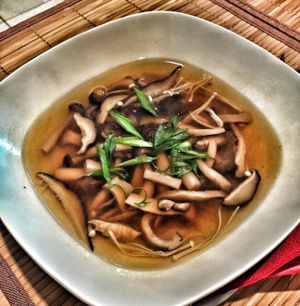 Mushroom soup  at Edamame Vegan Sushi in Warsaw