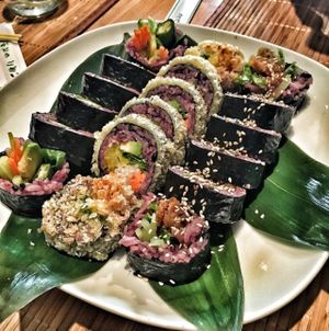 Maki mix at Edamame Vegan Sushi in Warsaw