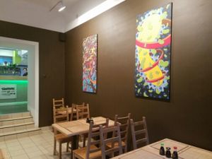 inside at Edamame Vegan Sushi in Warsaw