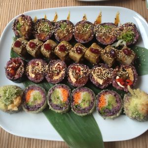 delicious! at Edamame Vegan Sushi in Warsaw