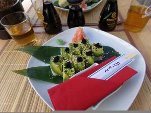 The special rolls  at Edamame Vegan Sushi in Warsaw