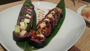 GR8 sushi ! at Edamame Vegan Sushi in Warsaw