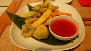 Tempura at Edamame Vegan Sushi in Warsaw