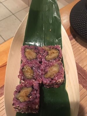 very great warm rolls at Edamame Vegan Sushi in Warsaw