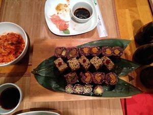 Great Sushi at Edamame Vegan Sushi in Warsaw