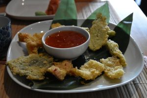 Tempura, appetizer at Edamame Vegan Sushi in Warsaw
