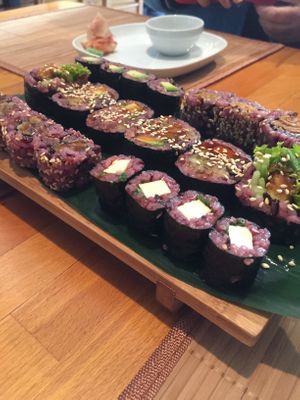 sushi at Edamame Vegan Sushi in Warsaw