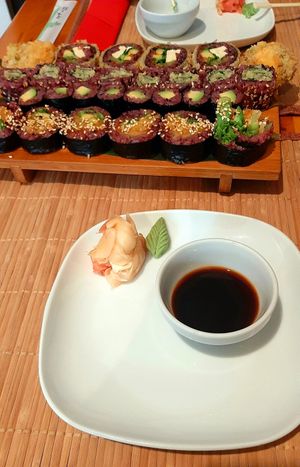 Plate at Edamame Vegan Sushi in Warsaw