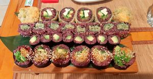 Tempura set at Edamame Vegan Sushi in Warsaw